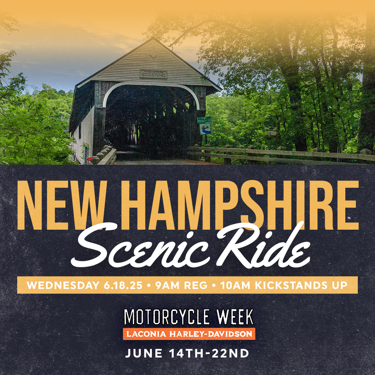 New Hampshire Scenic Ride Laconia Motorcycle Week